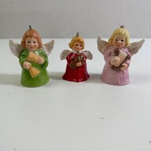Goebel Hummel Annual Angel Bell Ornaments‎ 1978 1981 1991 W Germany Set of 3